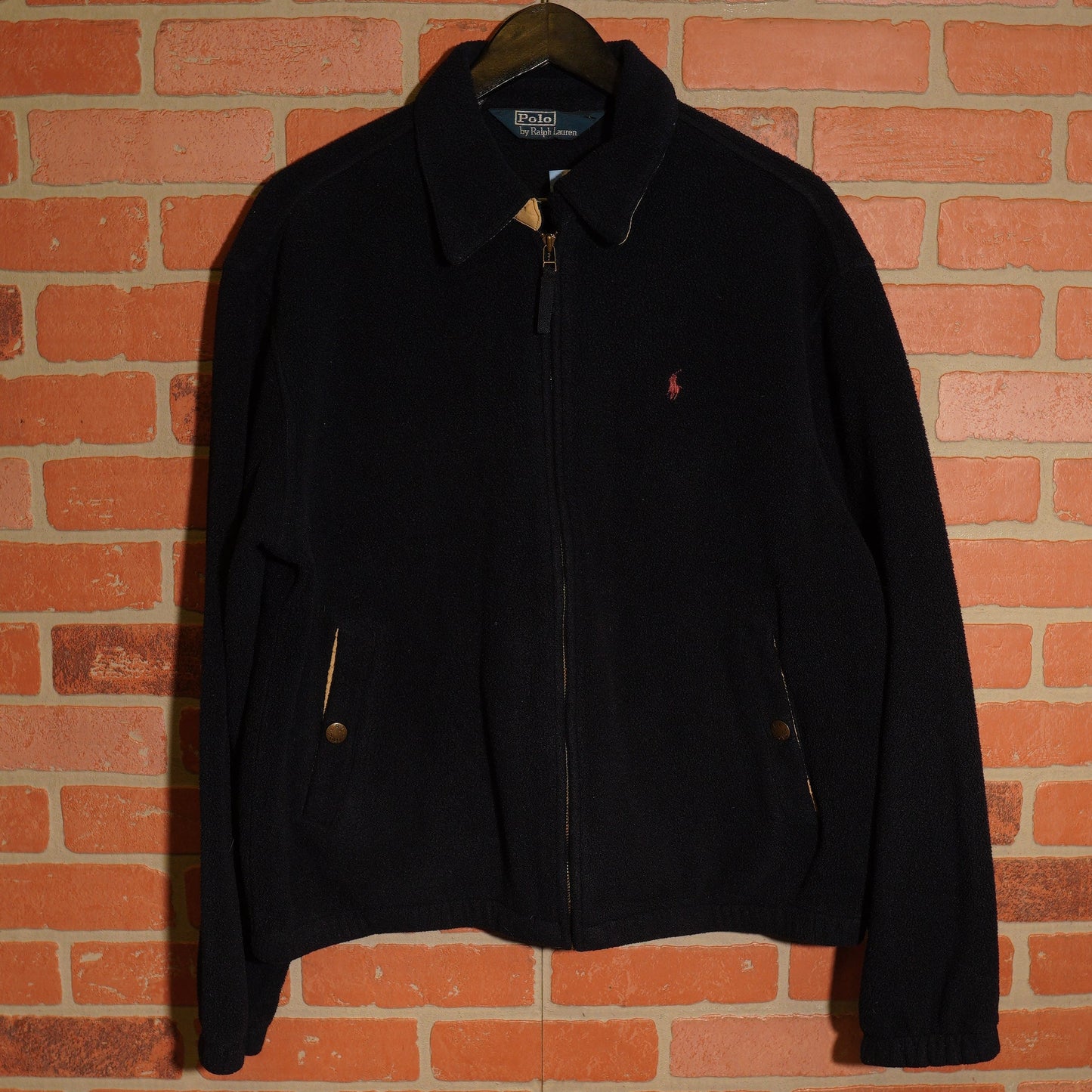VTG Polo By Ralph Lauren Black Fleece Jacket