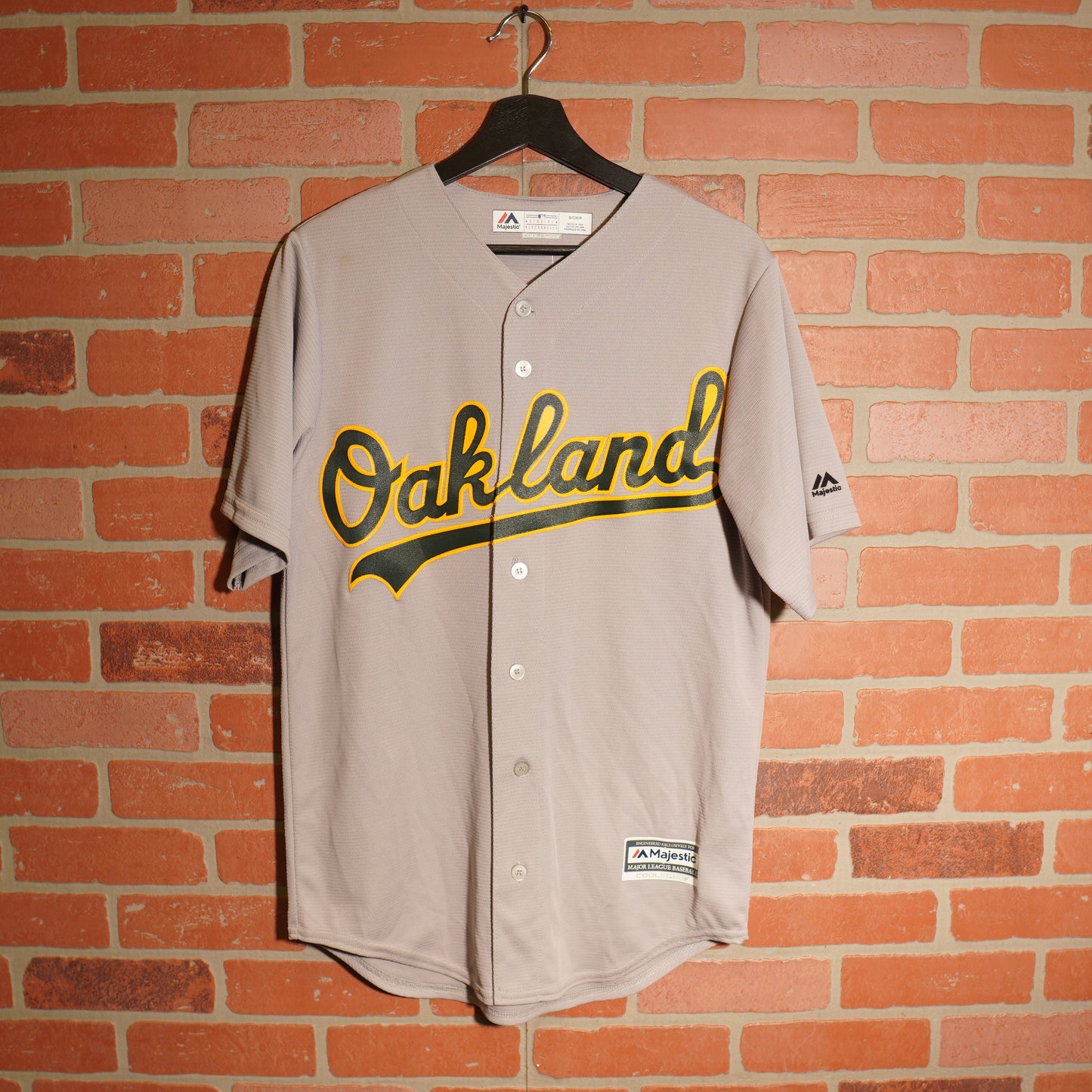 VTG MLB Oakland Athletics Grey Baseball Jersey