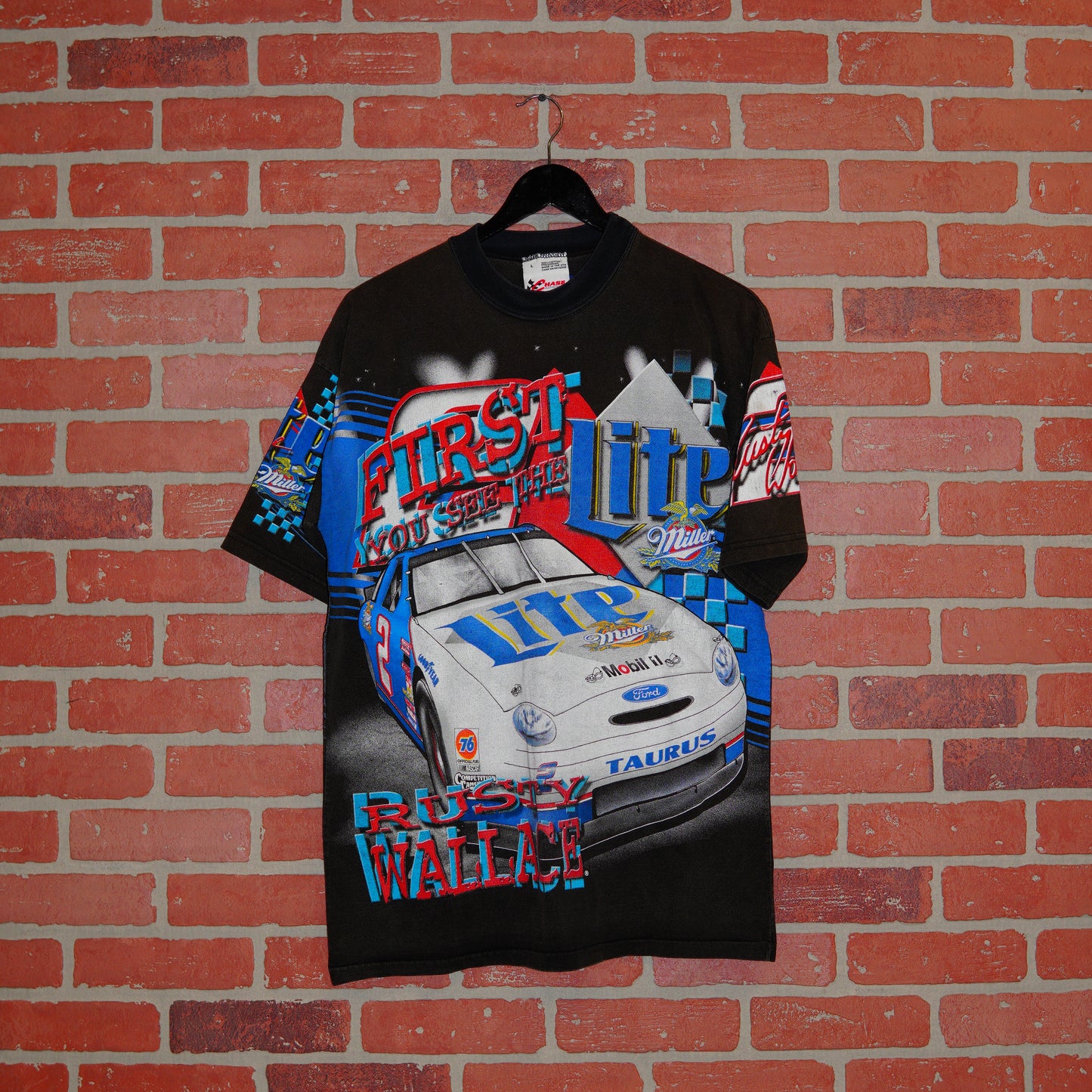 VTG Rusty Wallace Feel The Thunder Nascar Racing AOP Tee