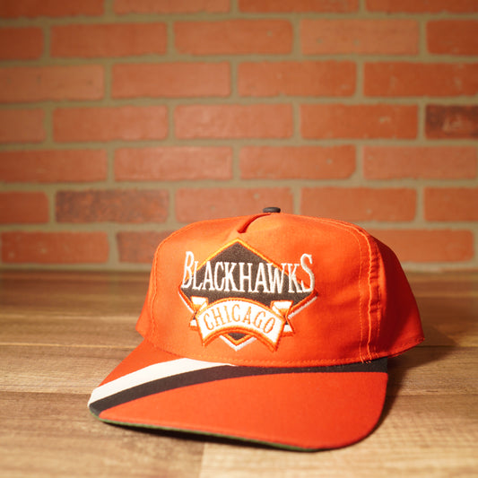 VTG NHL Chicago Blackhawks Satin Hat