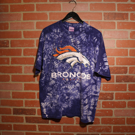 VTG NFL Denver Broncos Tye-Dye Tee