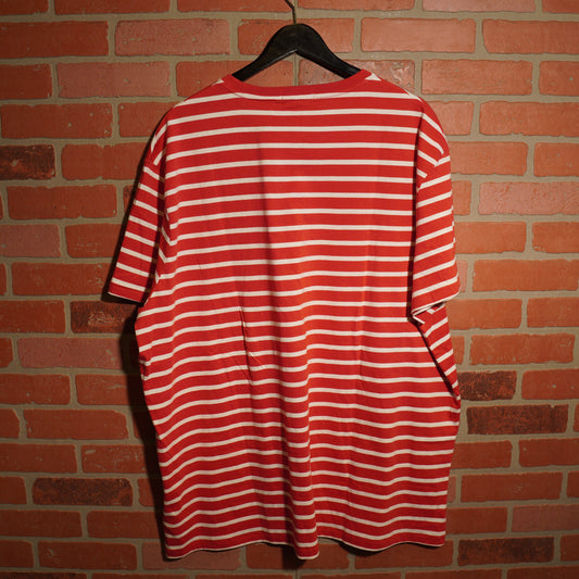 VTG Polo By Ralph Lauren Red/White Stripe Tee