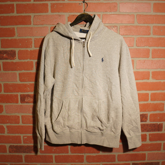 VTG Polo By Ralph Lauren Grey Zip-Up Hoodie