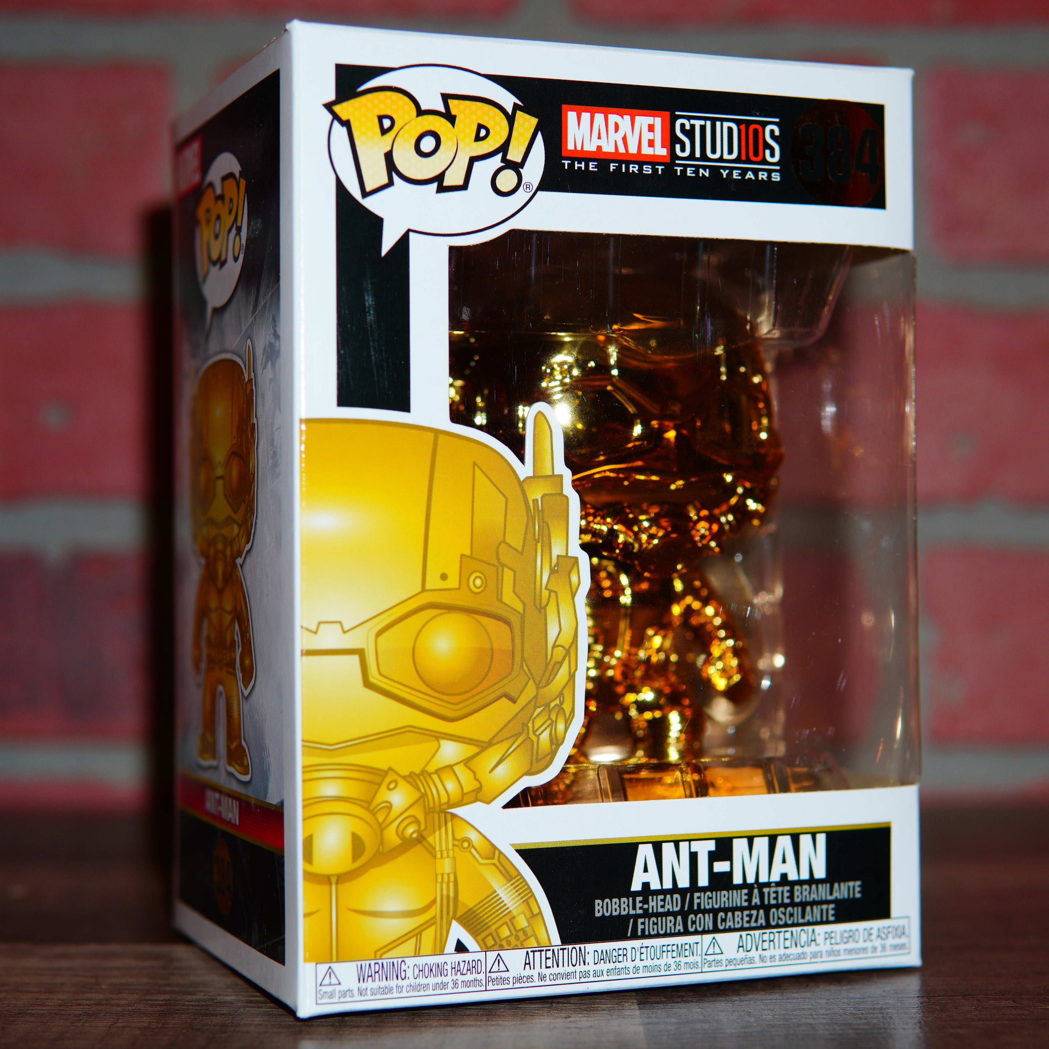 Funko POP Marvel Studios The First Ten Years Gold Ant-Man #384