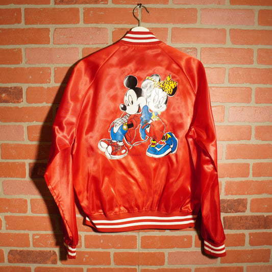 VTG Mickey Mouse + Minnie Mouse Satin Jacket