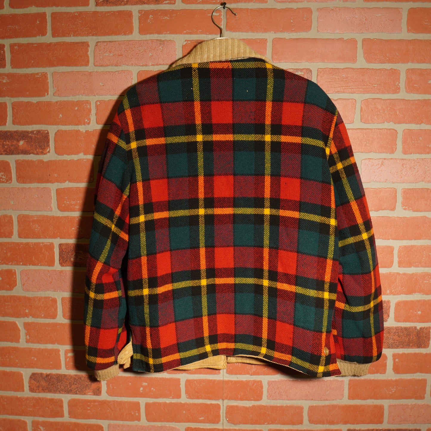 VTG Plaid Reversible Zip-Up Corduroy Jacket