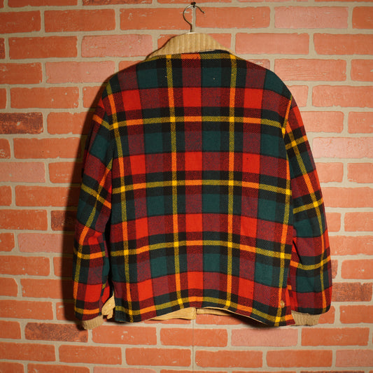 VTG Plaid Reversible Zip-Up Corduroy Jacket