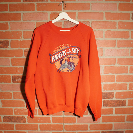 VTG The Great Trail Drive Riders In The Sky Crewneck