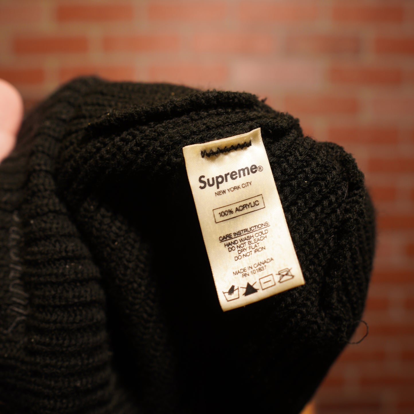 Supreme Cursive Logo Beanie