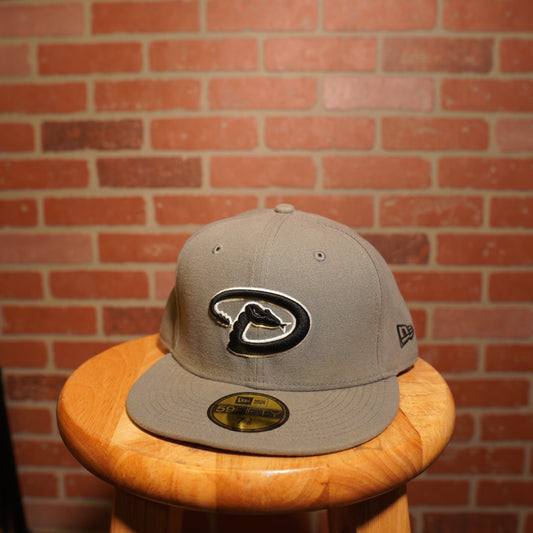 MLB Arizona Diamondbacks Gray/Black Logo Fitted Hat