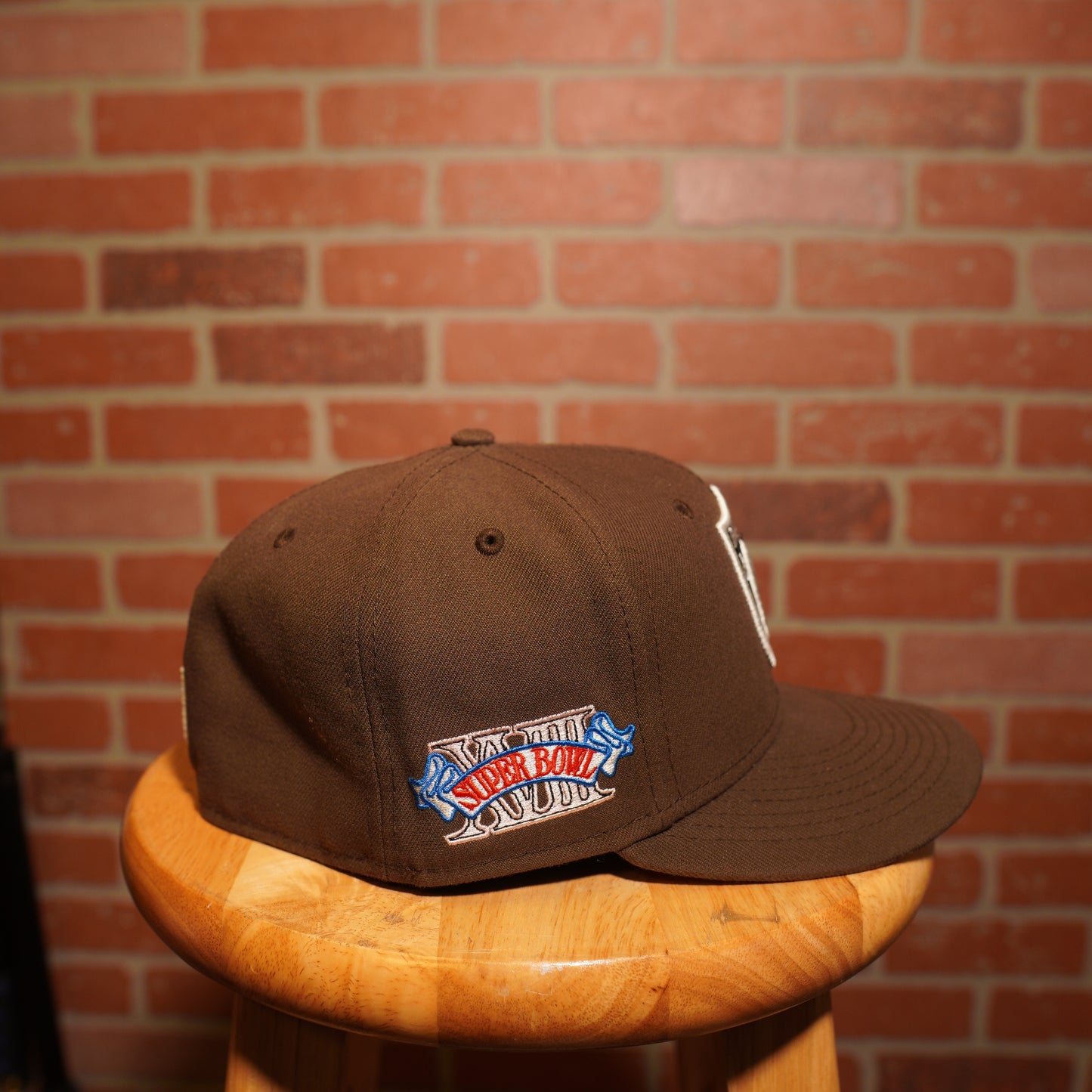 NFL Oakland Raiders Super Bowl XVIII Patch Fitted Hat