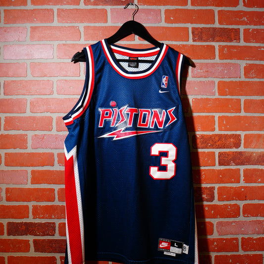VTG Nike NBA Detroit Pistons Rasheed Wallace Basketball Jersey