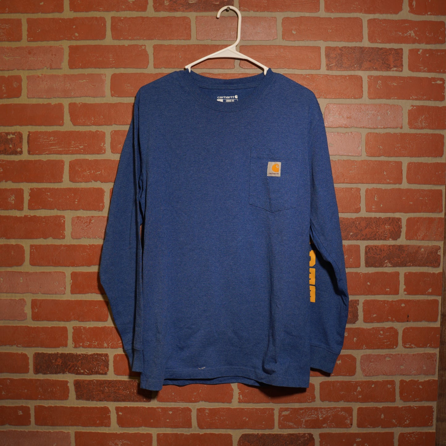 VTG Carhartt Blue L/S Pocket Tee