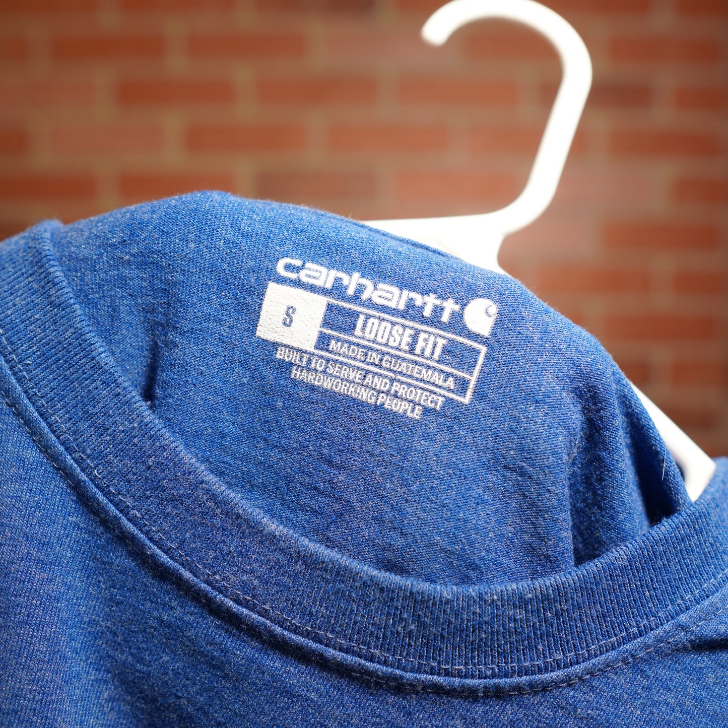 VTG Carhartt Blue L/S Pocket Tee