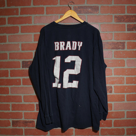 VTG NFL New England Patriots Tom Brady Jersey L/S Tee  (25)