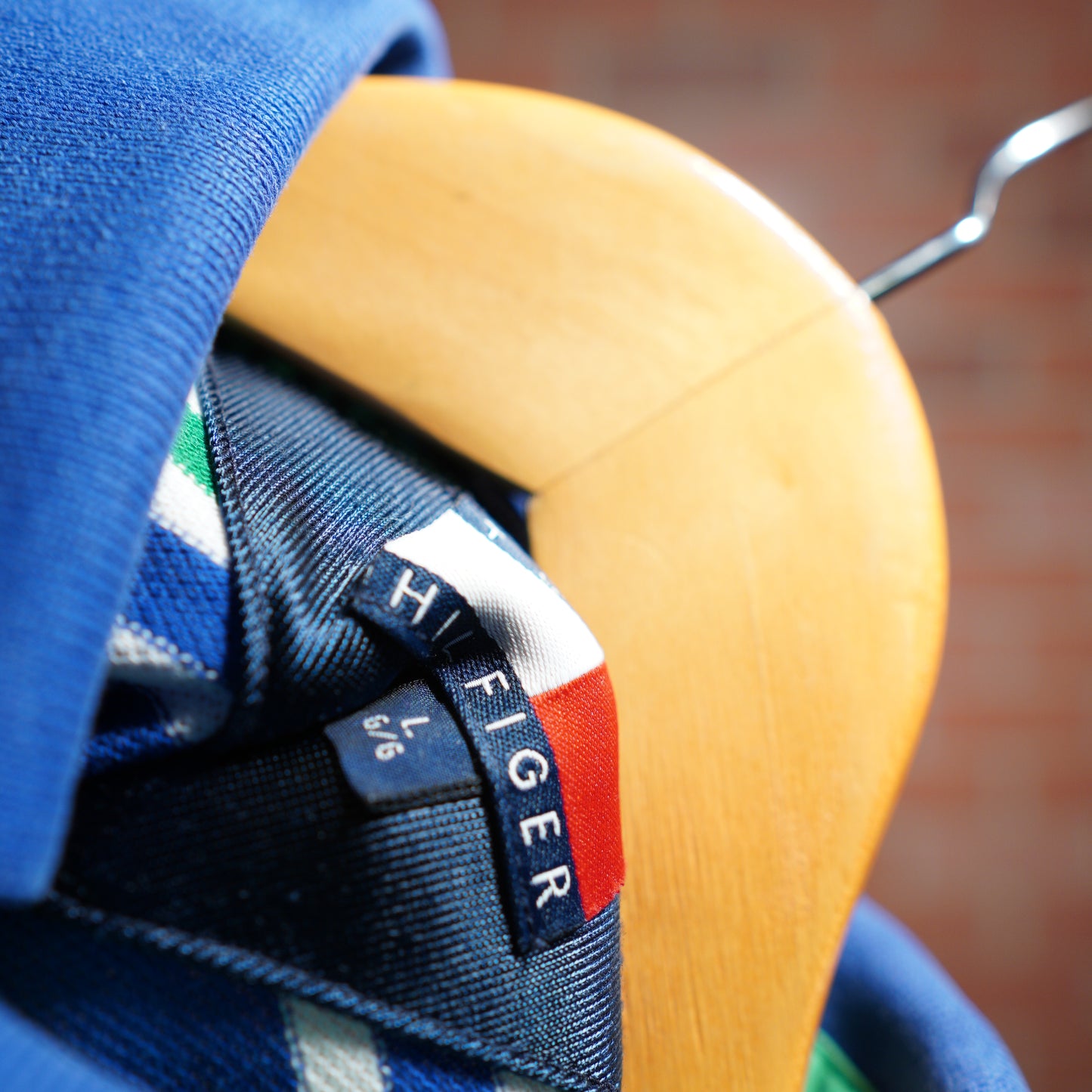 VTG Tommy Hilfiger Green/Blue Polo Shirt (25)