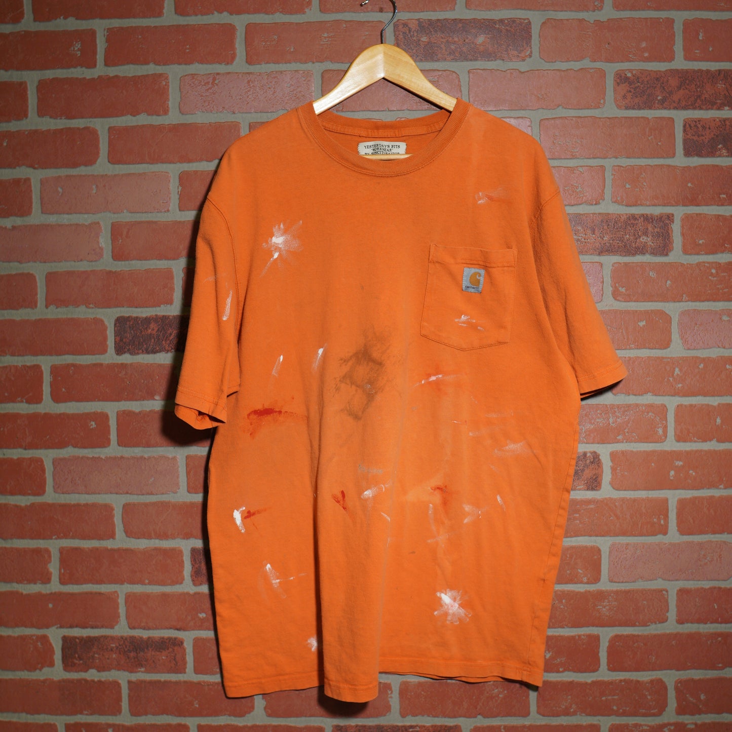 YF Carhartt Orange Painted Pocket Tee (25)