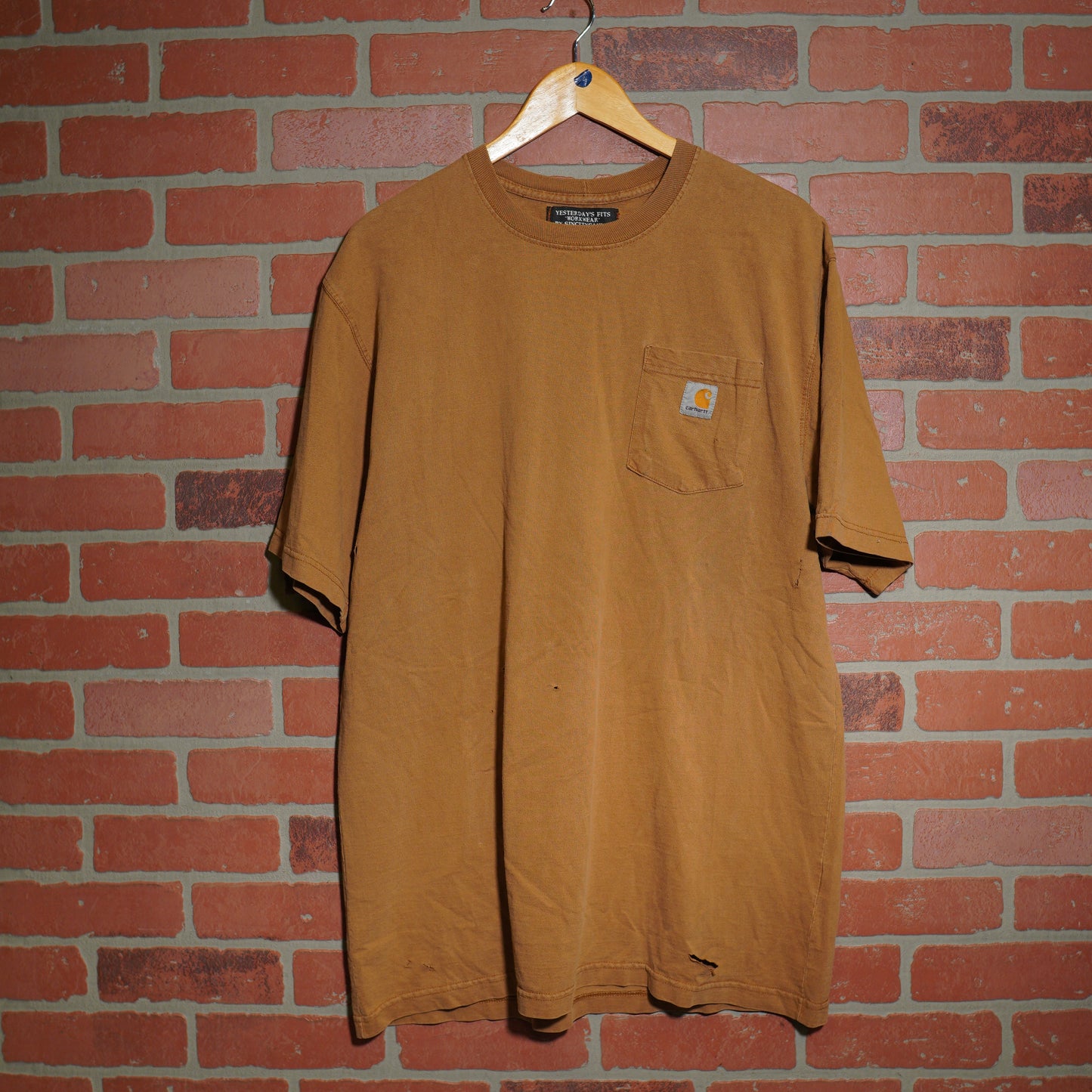YF Carhartt Brown Distressed Pocket Tee (25)