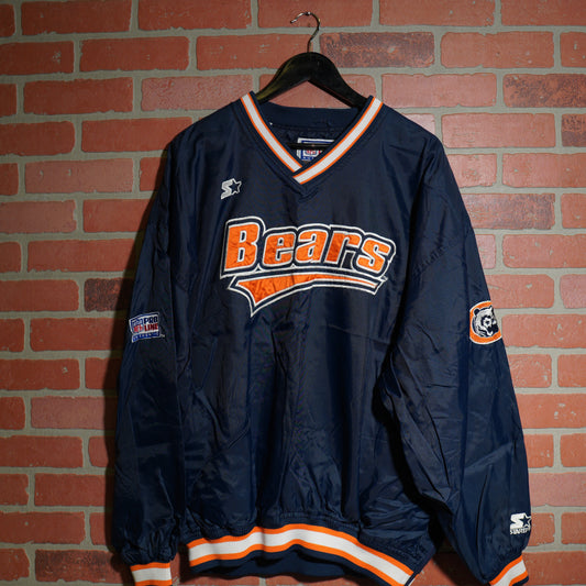 VTG NFL Chicago Bears Starter Nylon Pullover Jacket