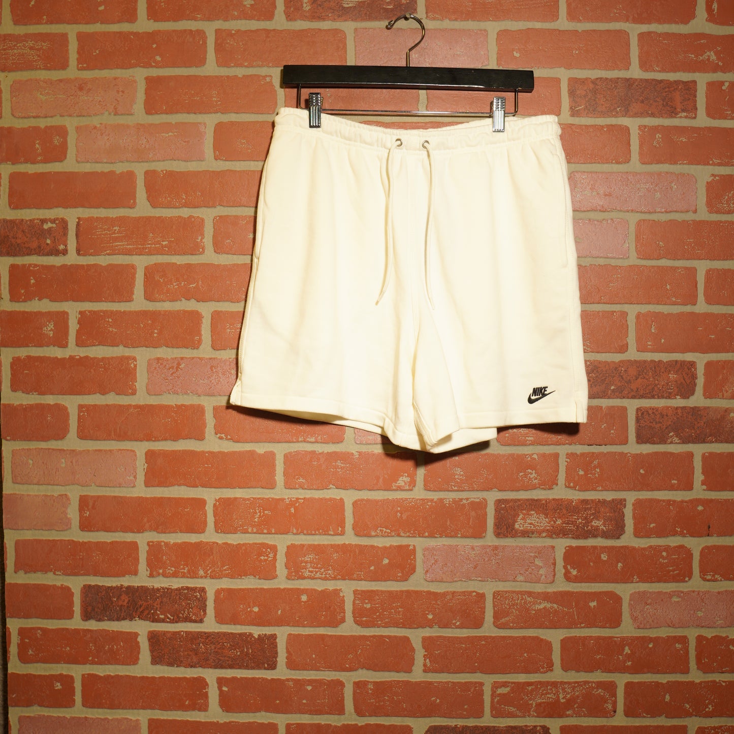 Nike White Sweat Shorts
