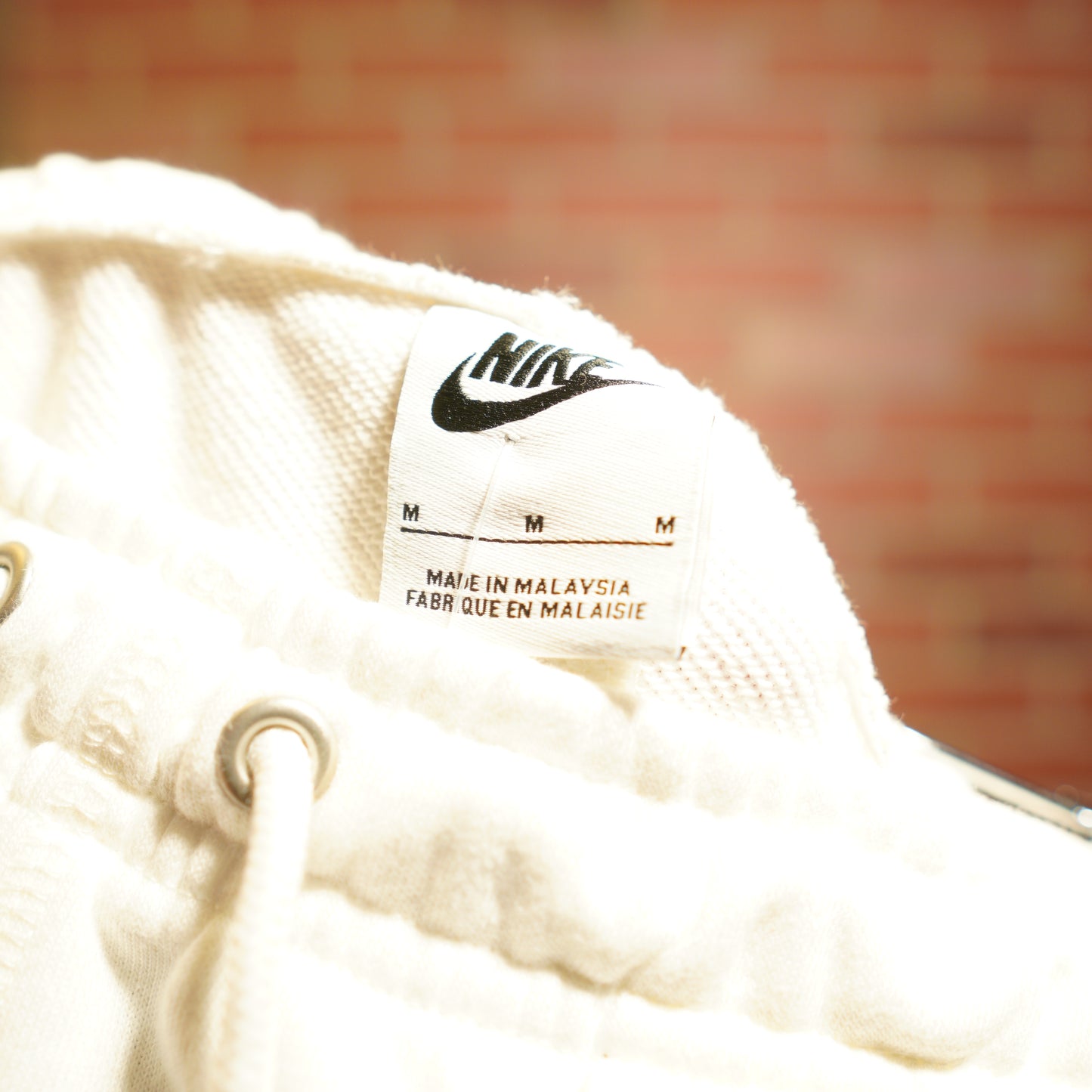 Nike White Sweat Shorts