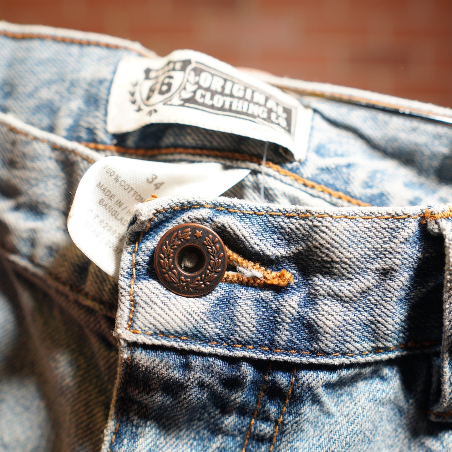 VTG Route 66 Denim Jean Shorts