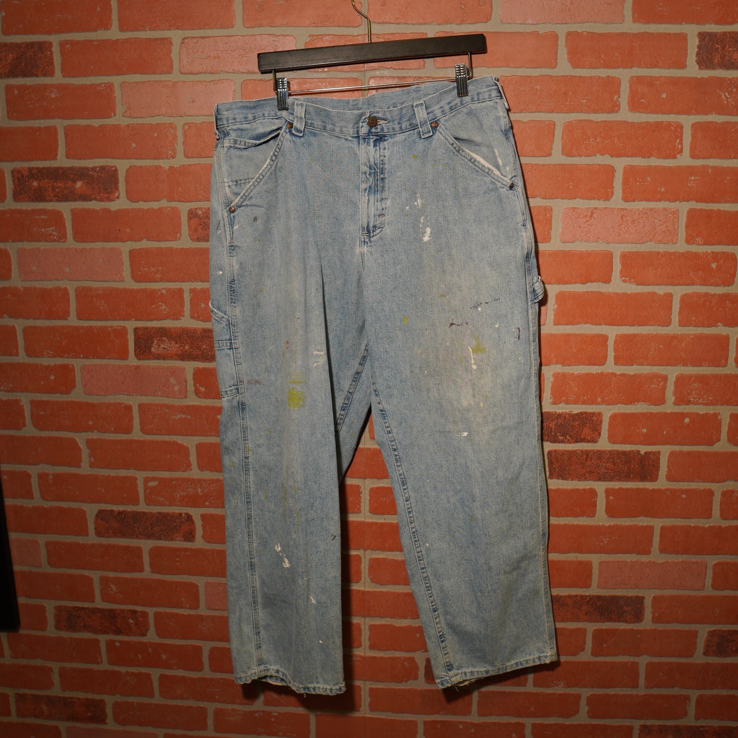 VTG Lee Painted Distressed Jeans