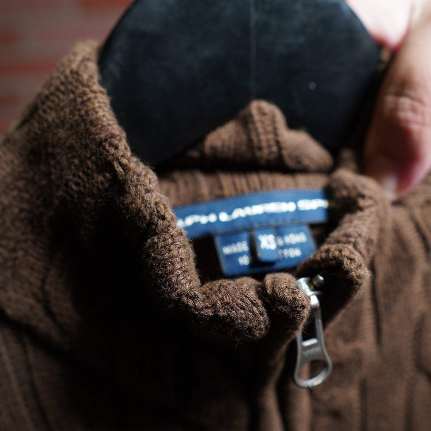 Women's Polo Zip-Up Knit Sweater (37)