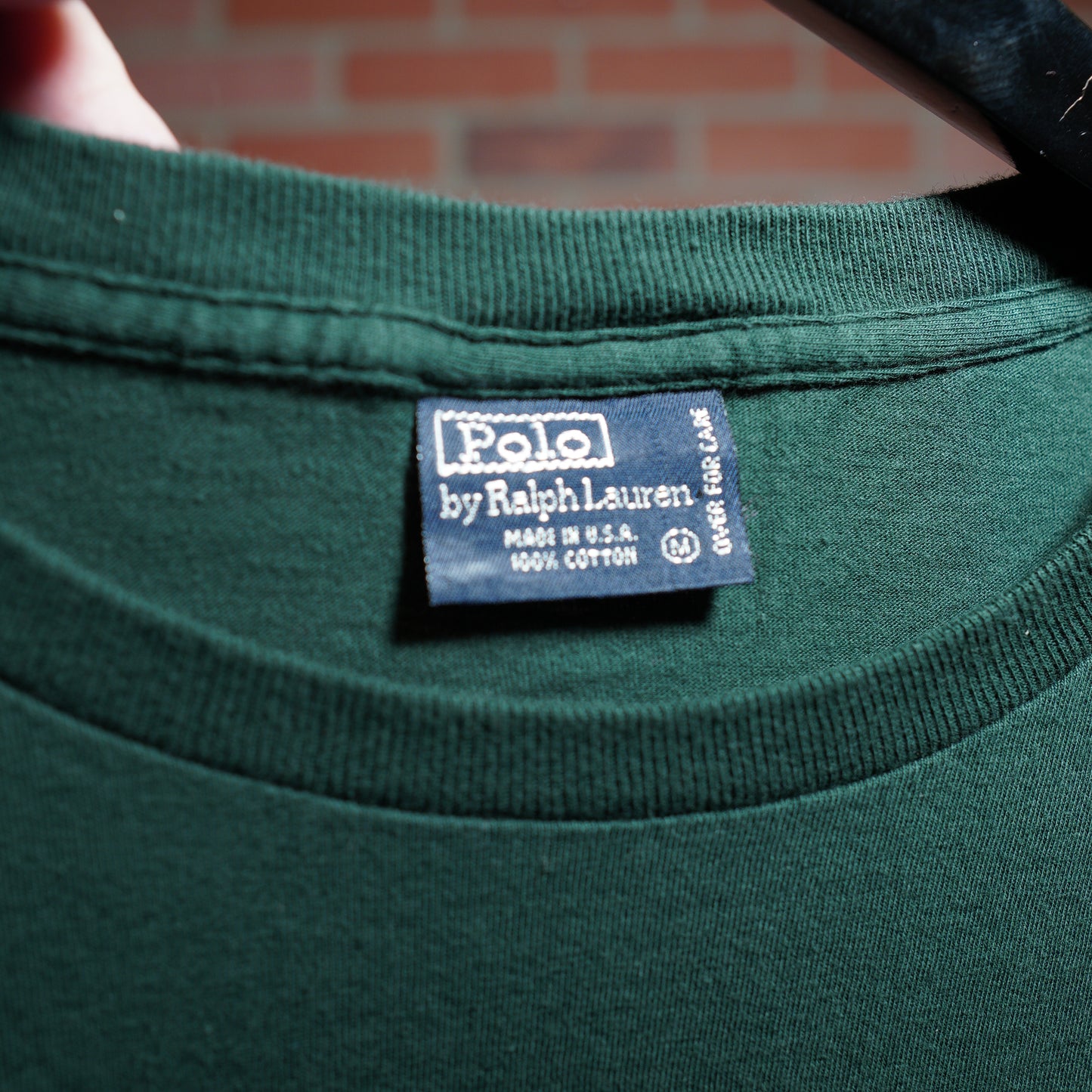Polo By Ralph Lauren Green Pocket L/S Tee (37)