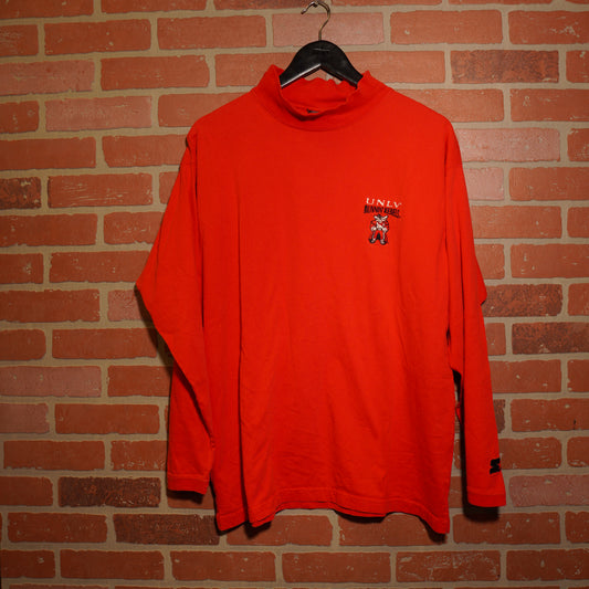 VTG UNLV Turtle Neck Red L/S Tee