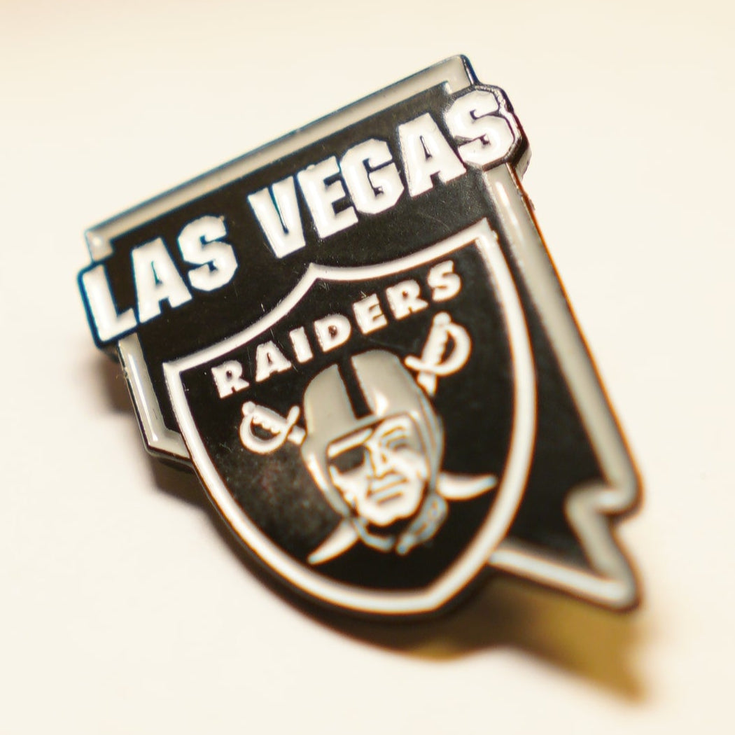 NFL Las Vegas Raiders White Text Pin
