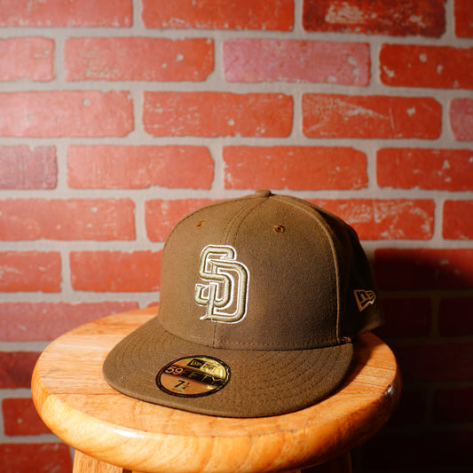 VTG New Era San Diego Padres Olive Fitted Hat