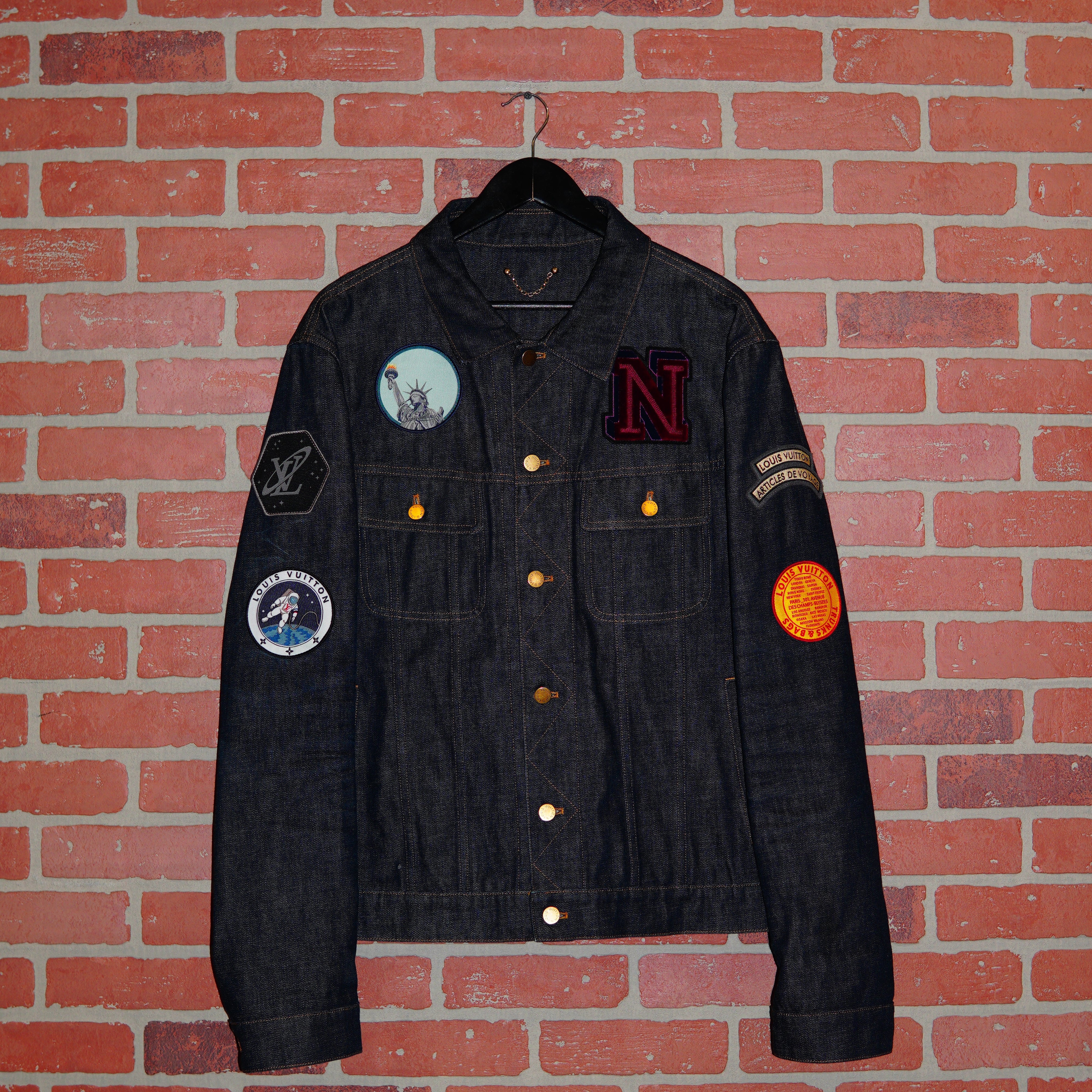 Louis Vuitton patch denim shearling jacket, 48 Stylish Vintage Gifts  Anyone Would Go Crazy For