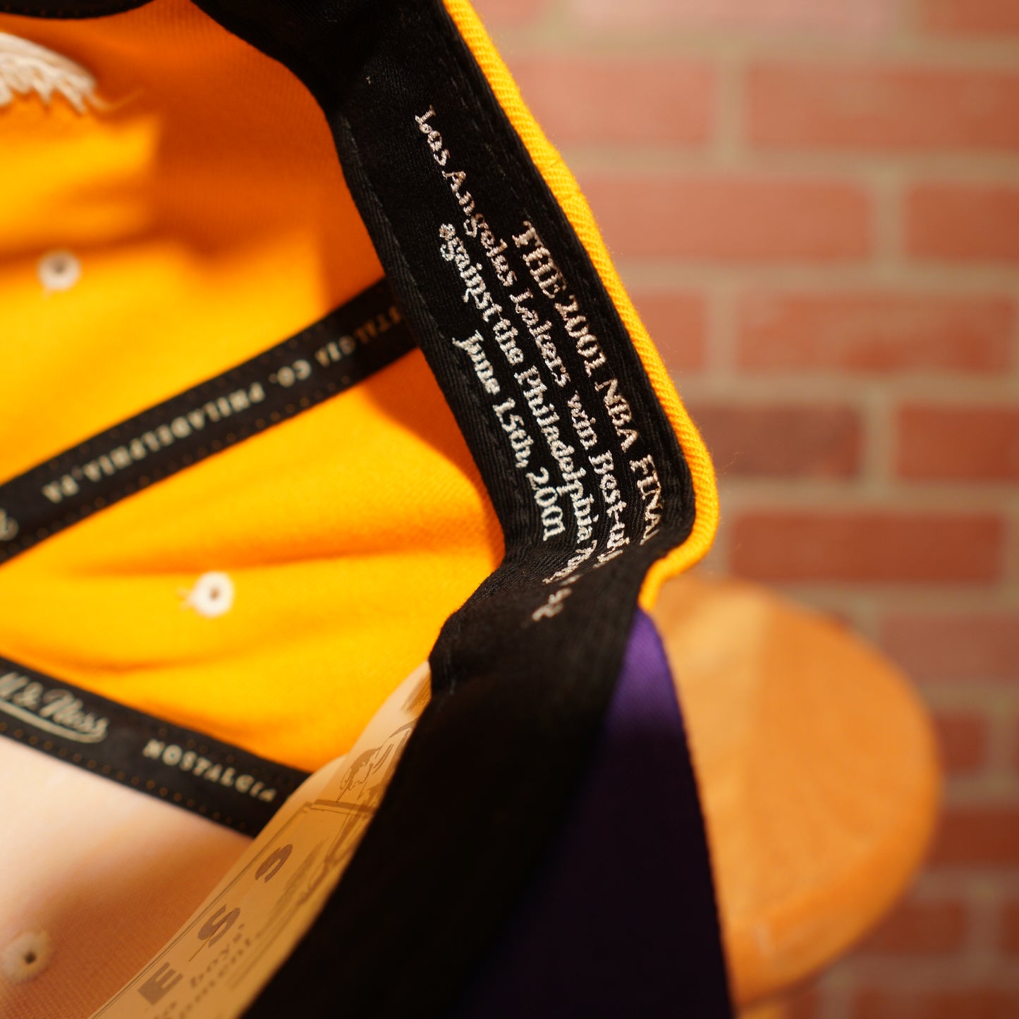 NBA Los Angeles Lakers 2001 Finals Snapback Hat