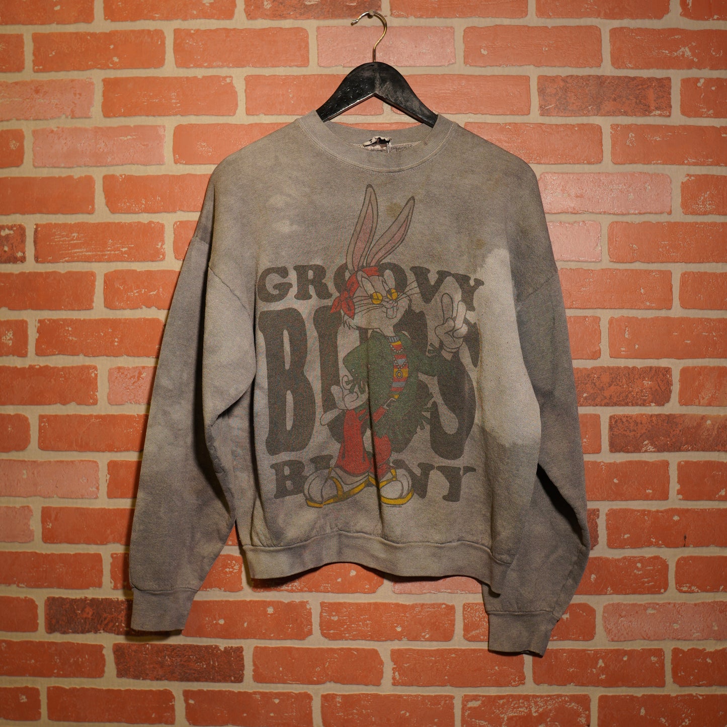 VTG Bugs Bunny Groovy Dyed Crewneck