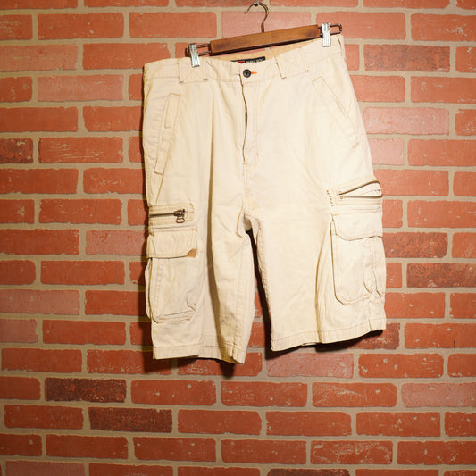 VTG Bugle Boy White Cargo Shorts