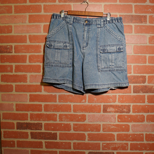 VTG Croft & Barrows Cargo Denim Jean Shorts