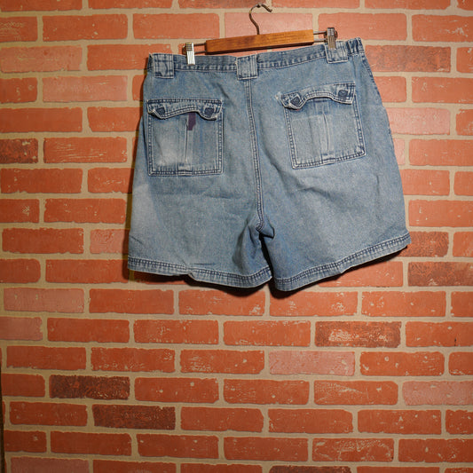 VTG Croft & Barrows Cargo Denim Jean Shorts