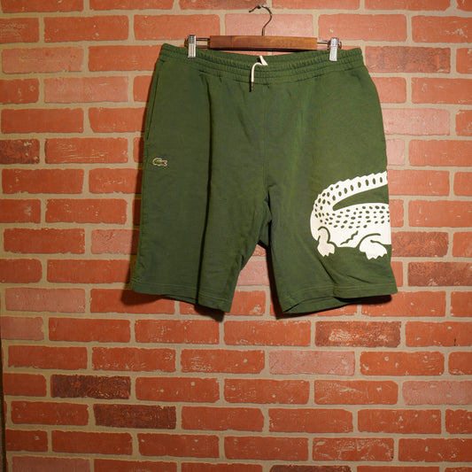 VTG Lacoste Green Sweat Shorts