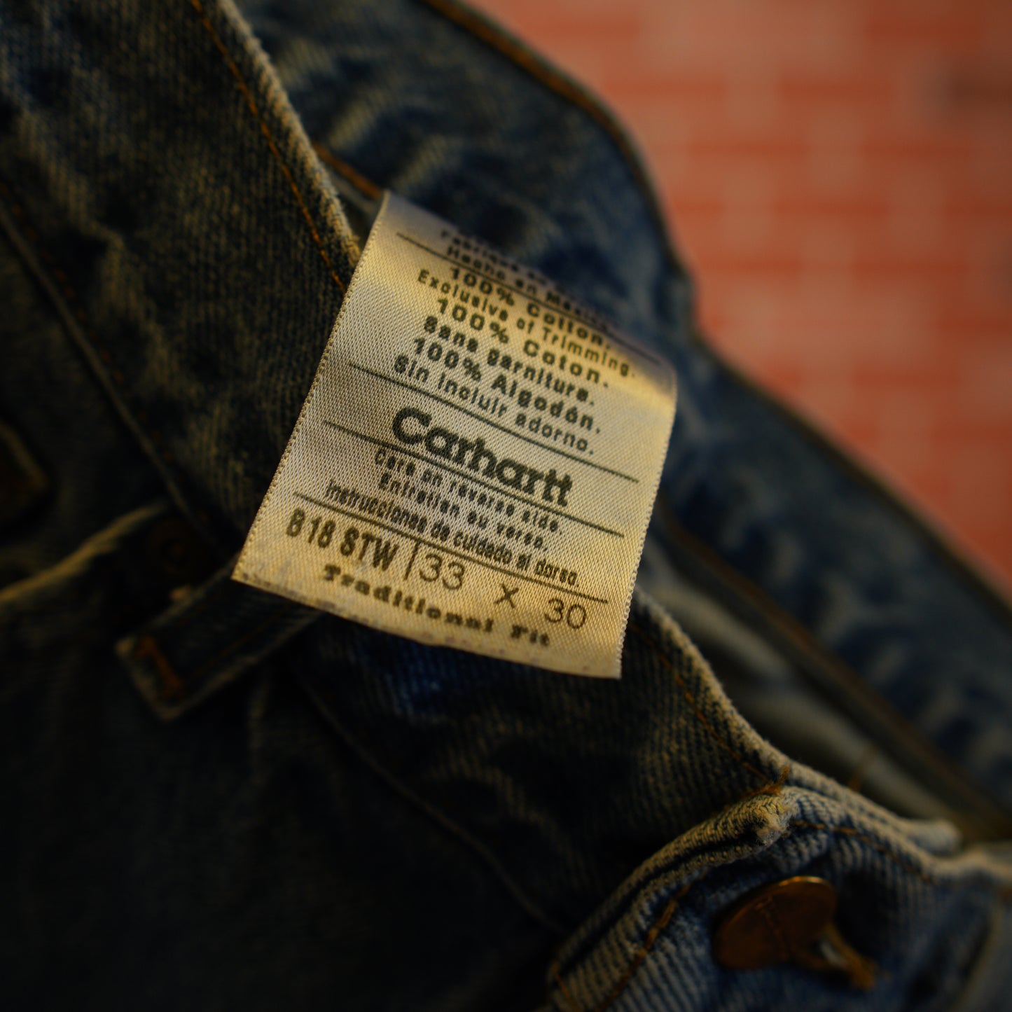 VTG Carhartt Traditional Fit Denim Jeans