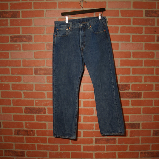 Levis 501 Dark Blue Denim Jeans