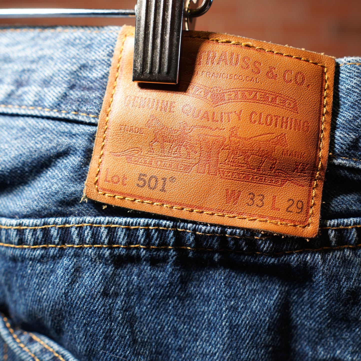 Levis 501 Dark Blue Denim Jeans