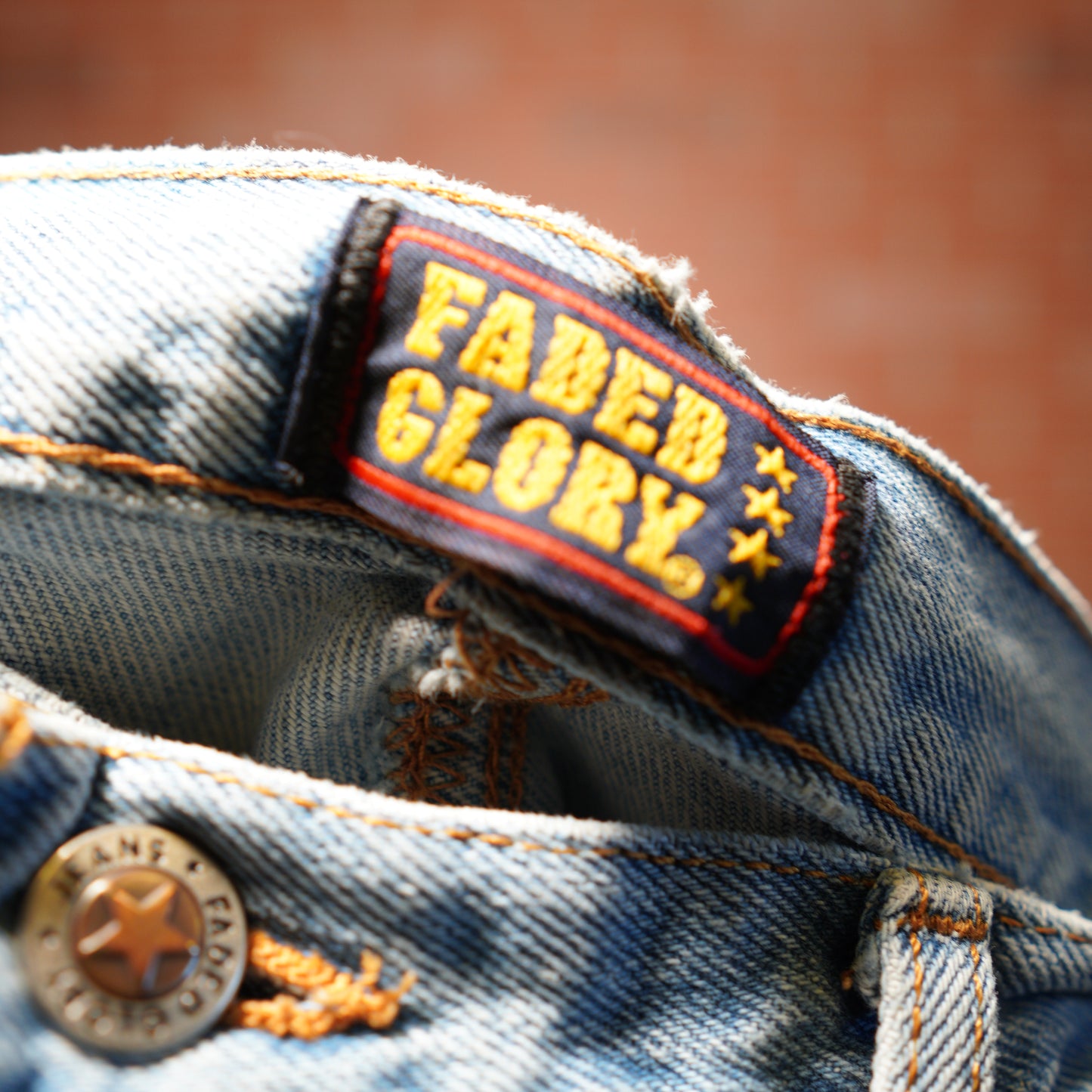 VTG Faded Glory Light Blue Denim Jean Shorts