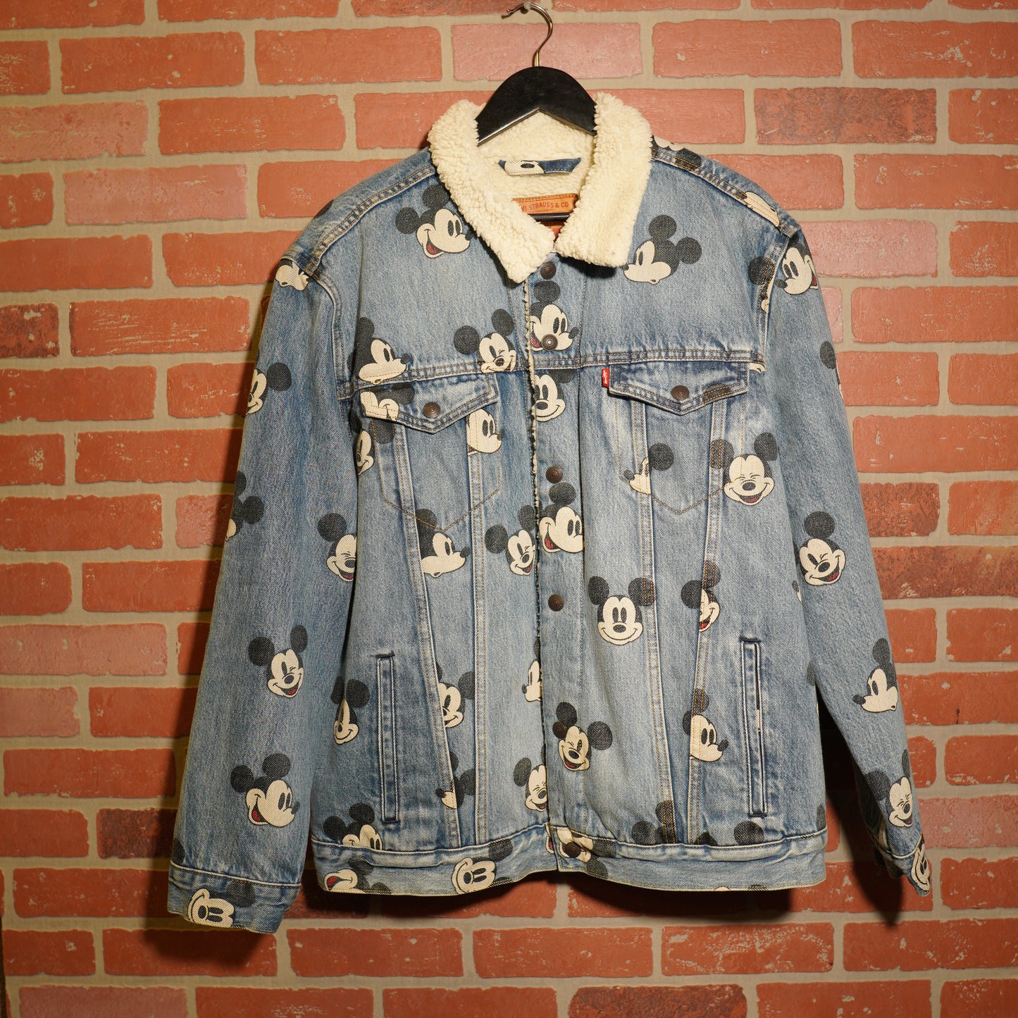 Levis X Disney Mickey AOP Denim Jeans Jacket