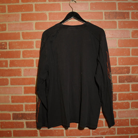 VTG Harley-Davidson Flames Waffle L/S Tee