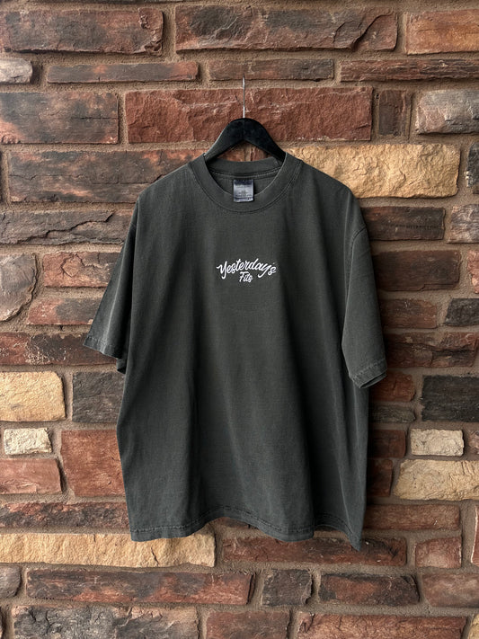 Yesterday’s Fits Grey Embroidered Tee