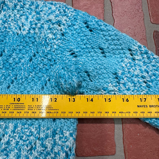 Vintage Youth Blue Knit Sweater Yesterday's Fits Clothing Fashion Vintage Streetwear Fashion Item