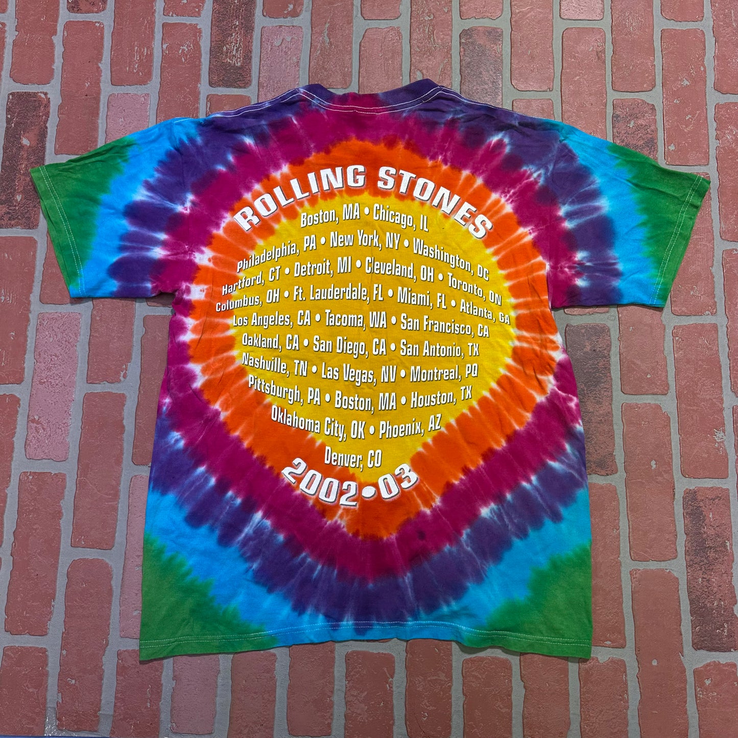 VTG Y2K 2003 The Rolling Stones Tye-Dye Tee