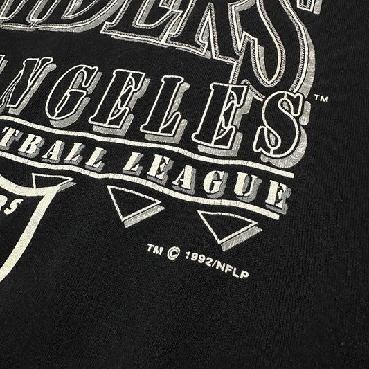 VTG NFL Los Angeles Raiders Arch Logo Football Crewneck