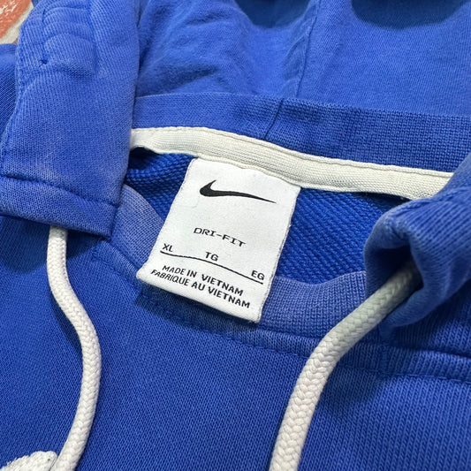 Nike Embroidered Logo Blue Hoodie